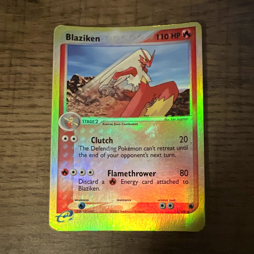 Blaziken 109 rare holo - blaziken,