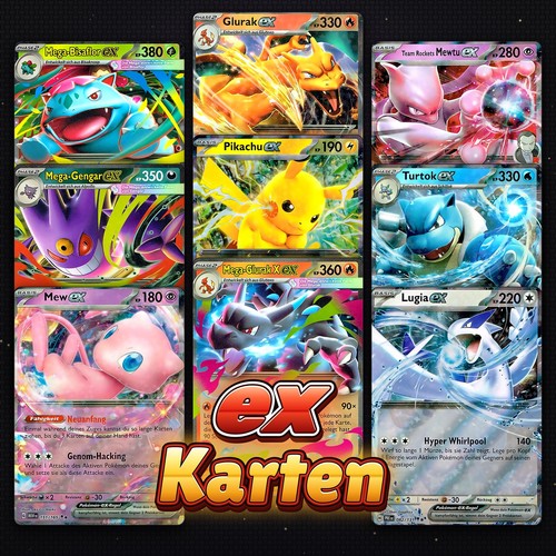 Pokemon karten auswahl - ex,