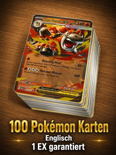 100 pokémon karten - ⭐,