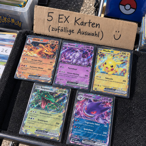 Pokémon karten sammlung - 5, ex