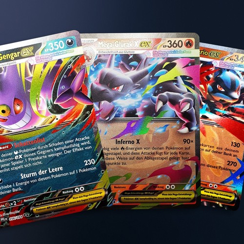 Mega glurak gengar lucario - mega,