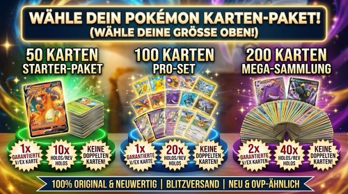 100 200 pokemon karten - -,