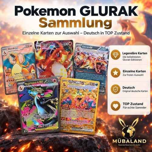 Pokemon glurak sammlung - pokemon,