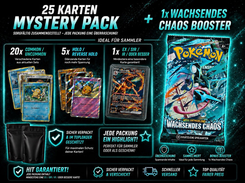 Pokémon mystery pack - mystery, 25
